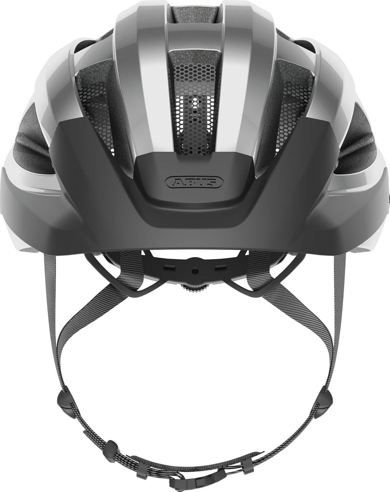 ABUS Rennradhelm Macator - sportiver Fahrradhelm für Einsteiger - auch für Zopfträger/-innen - für D