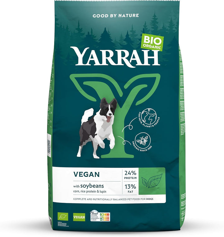 Yarrah - Trockenfutter vegetarisch für Erwachsene Hunde Bio - 2 kg - 4er Pack