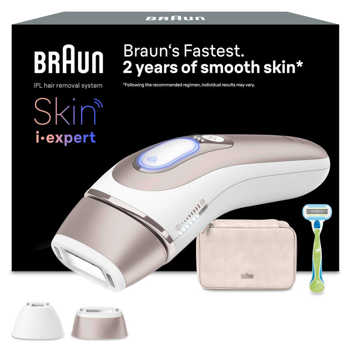 Braun Smart IPL Skin i·expert, Haarentfernung für zu Hause, Gratis App, Aufbewahrungstasche, Venus R