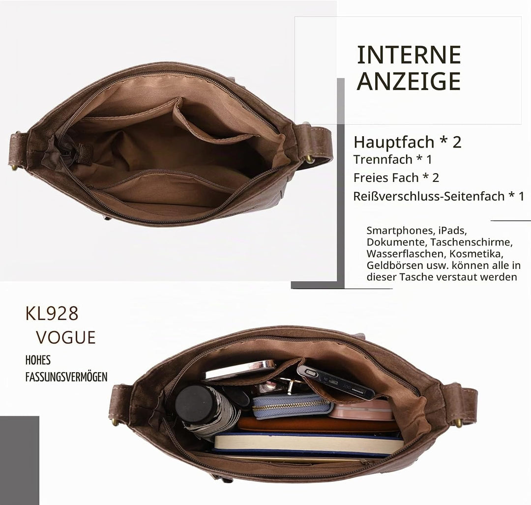 KL928 Tasche Damen Umhängetasche kleine Handtaschen Schultertasche Damentasche Damenhandtasche mitte