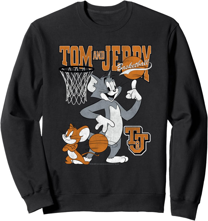 Tom and Jerry Spinning Basketball Sweatshirt