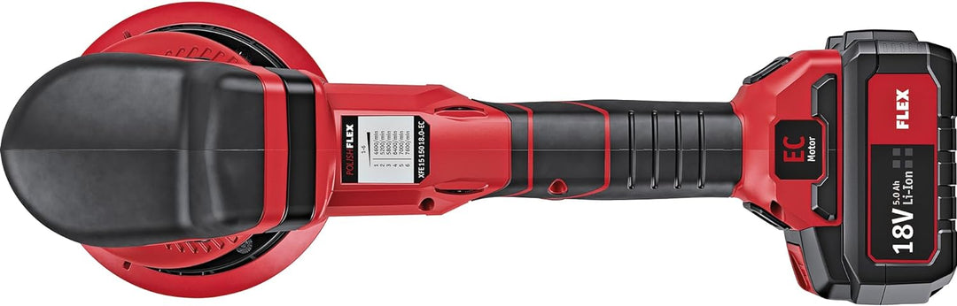 Flex Akku Exzenterpolierer 18 V (Polierer/Poliermaschine) XFE 15 150 18.0-EC/5.0 P-Set - ‎461.237, S
