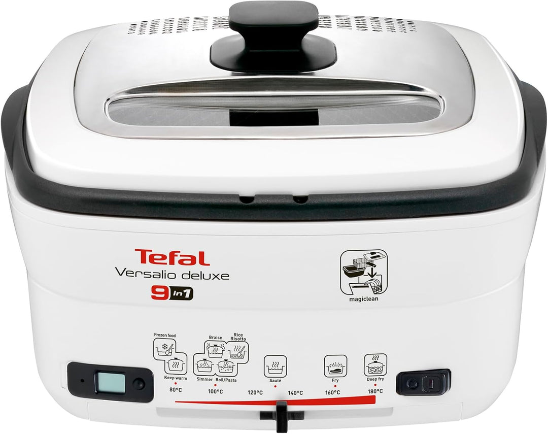 Tefal FR4950 Multi-Funktions-Fritteuse Versalio Deluxe 9-In-1 | Kapazität 1,3 Kg | Inkl. Pfannenwend