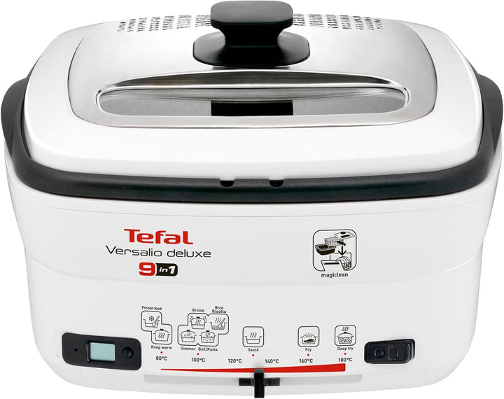 Tefal FR4950 Multi-Funktions-Fritteuse Versalio Deluxe 9-In-1 | Kapazität 1,3 Kg | Inkl. Pfannenwend