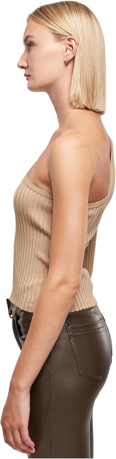 Urban Classics Damen Strickjacke Ladies Cropped Feather Cardigan, Kurze Strickjacke mit Knopfverschl