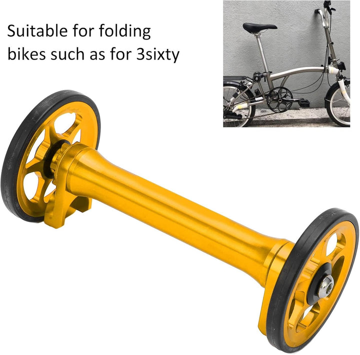 Alomejor Easy Wheel Faltrad-Verlängerungsstange Teleskop-Verlängerungsstange für Brompton 3sixty Gol