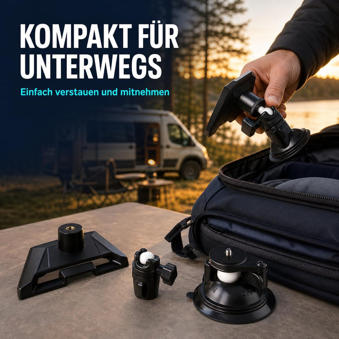 Für Starlink Saugnapfhalterung, 360° drehbar, Saugnapf-Halterung, verstellbare Dach-Saugnapfhalterun