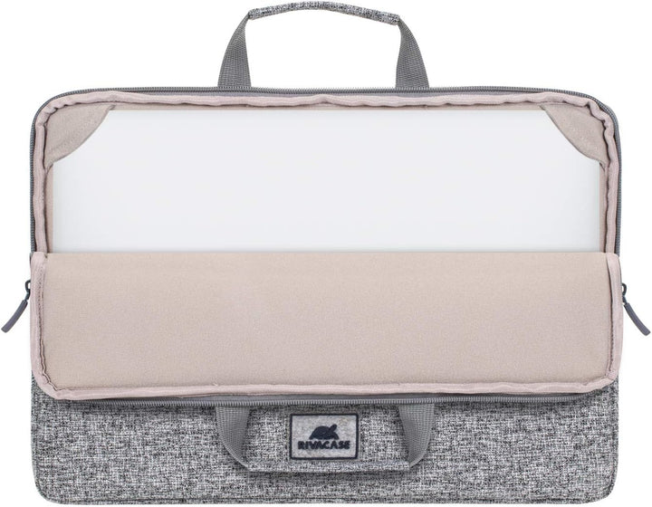 Rivacase Laptophülle mit Griffen bis 15.6" Sleeve - wasserdichte und ultraleichte Notebooktasche - k