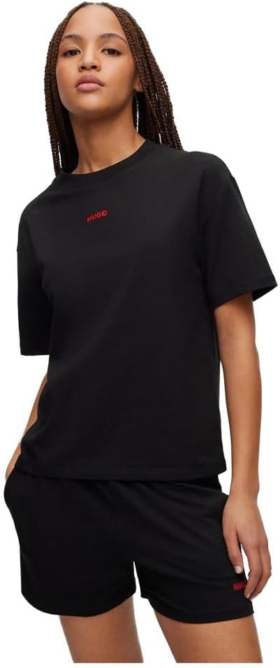 HUGO Damen Shuffle Loungewear_T_Shirt M Black1, M Black1