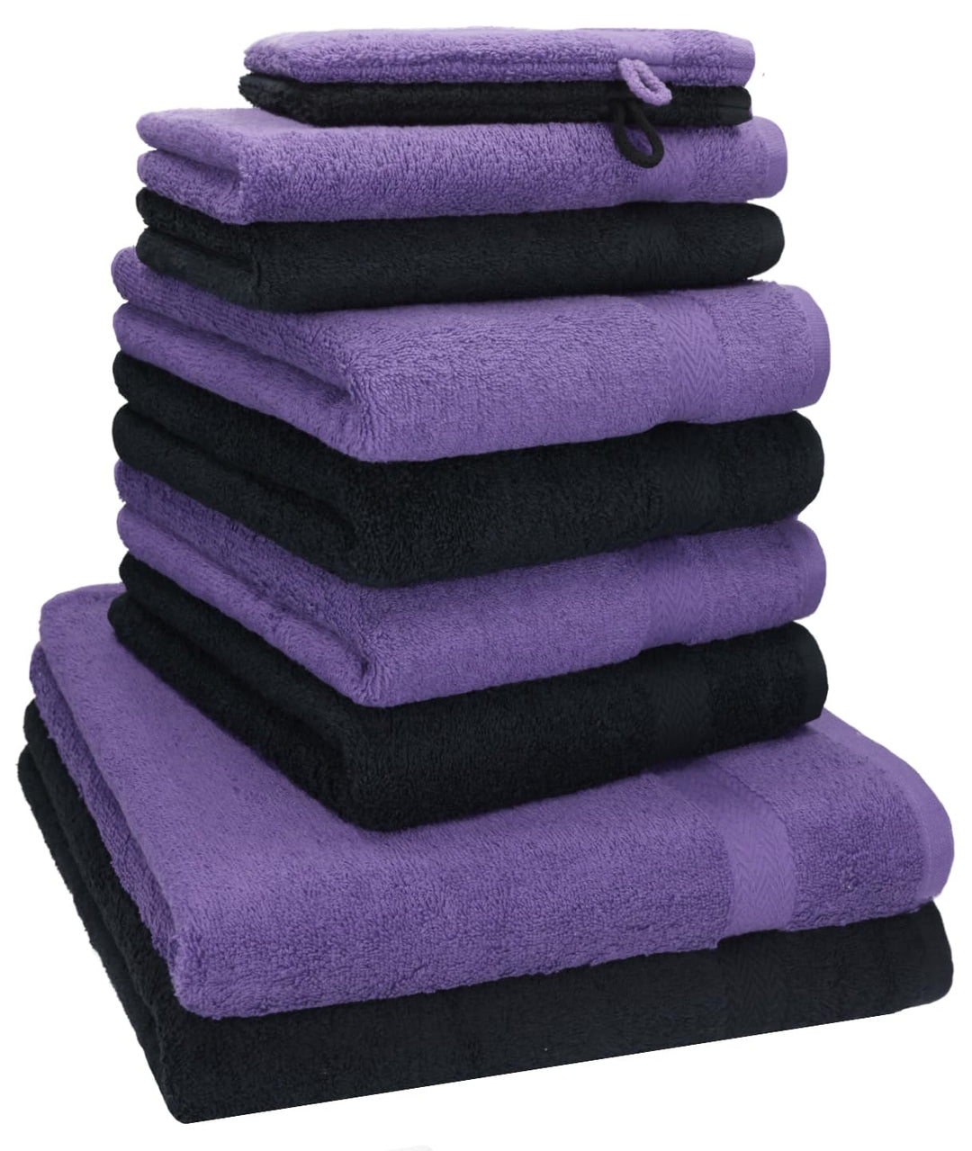 Betz 10-TLG. Handtuch-Set Premium 100% Baumwolle 2 Duschtücher 4 Handtücher 2 Gästetücher 2 Waschhan