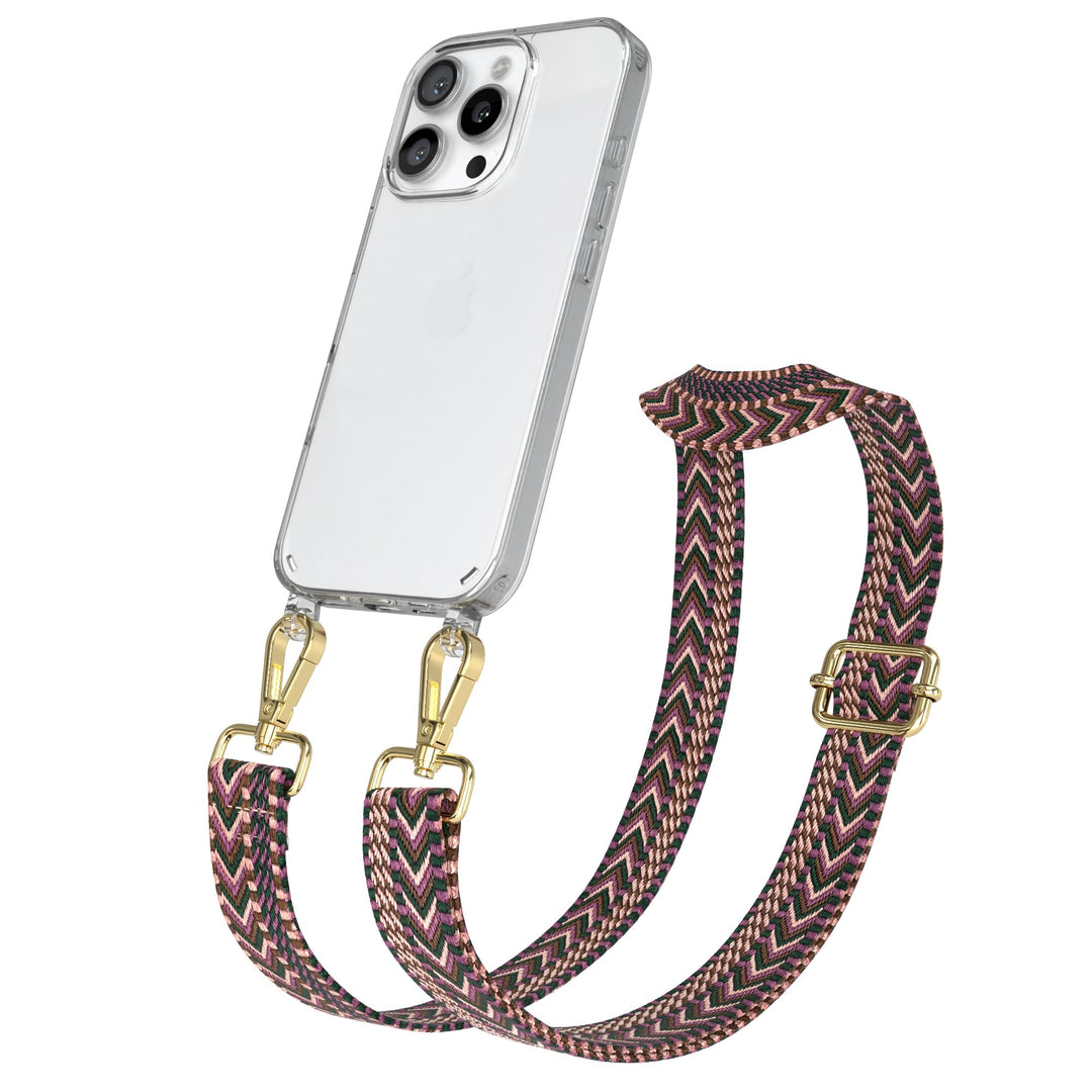 EAZY CASE Handykette - Verstellbares Taschenband kompatibel mit iPhone 16 Pro, Schulterriemen, Handy