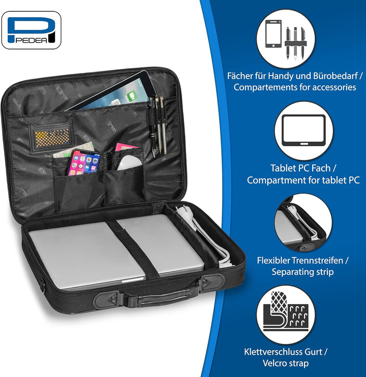 PEDEA Notebook-Tasche "Trendline" Starter Kit für Notebooks mit Displaygrössen bis 13,3 Zoll (33,8cm