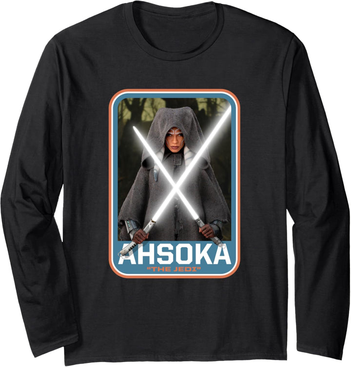 Star Wars The Mandalorian Ahsoka Tano Twin Lightsabers Langarmshirt