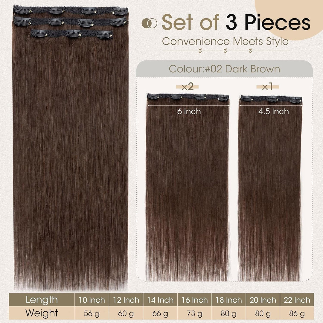 Rich Choices Clip in Extensions Echthaar Extensions Clip in Haarverlängerung Echthaar Remy Human Hai