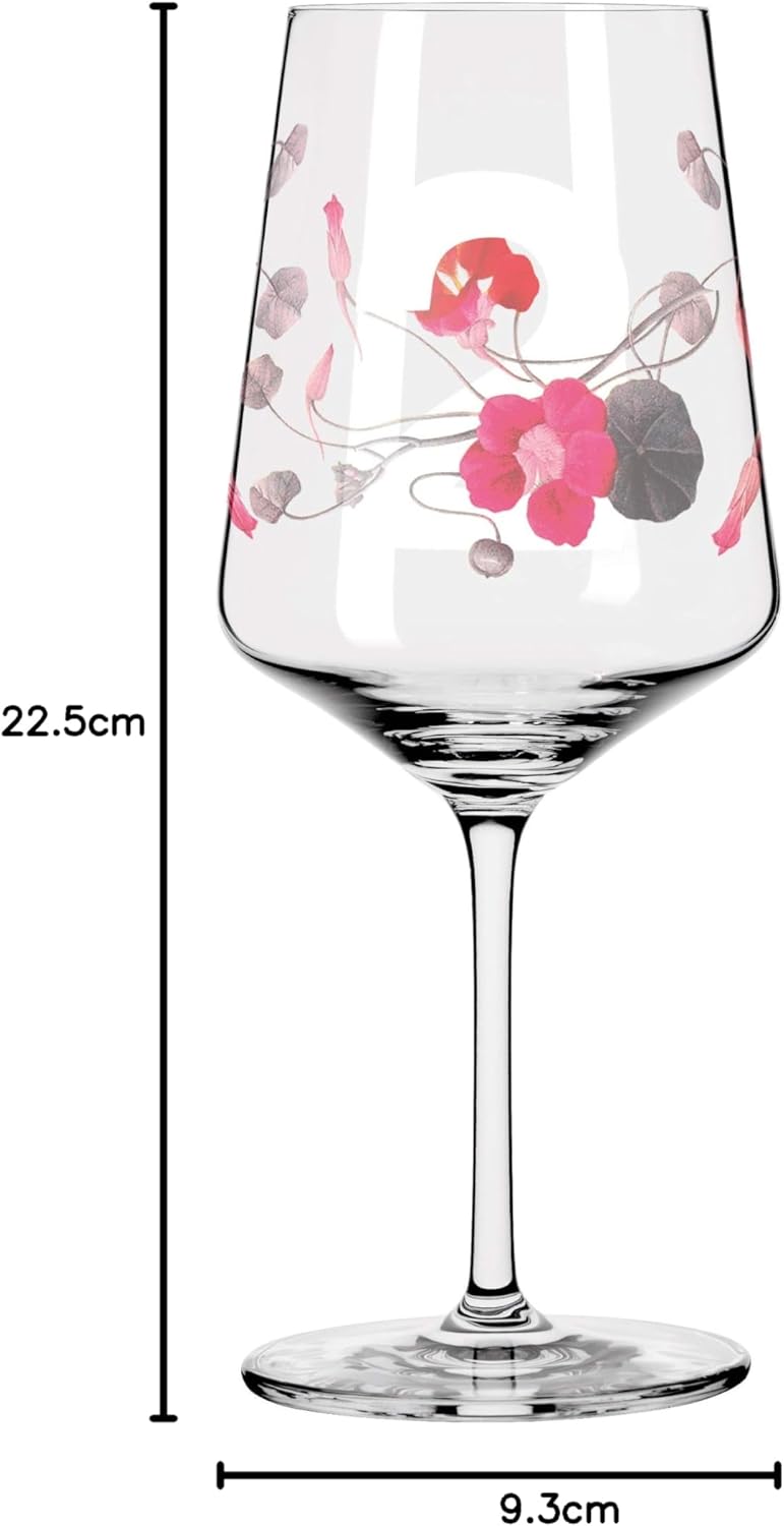 RITZENHOFF 3461002 Sommersonett #2 Aperitifglas-Set, Kristallglas, 544 milliliters Blumen, Zahlen, B
