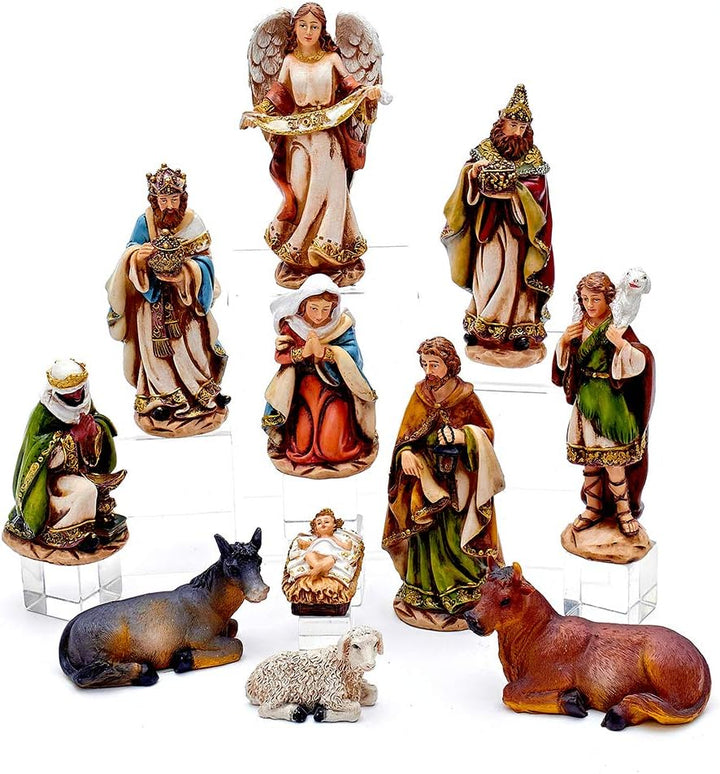 Kurt Adler 15,2 cm Krippe mit 11 Figuren