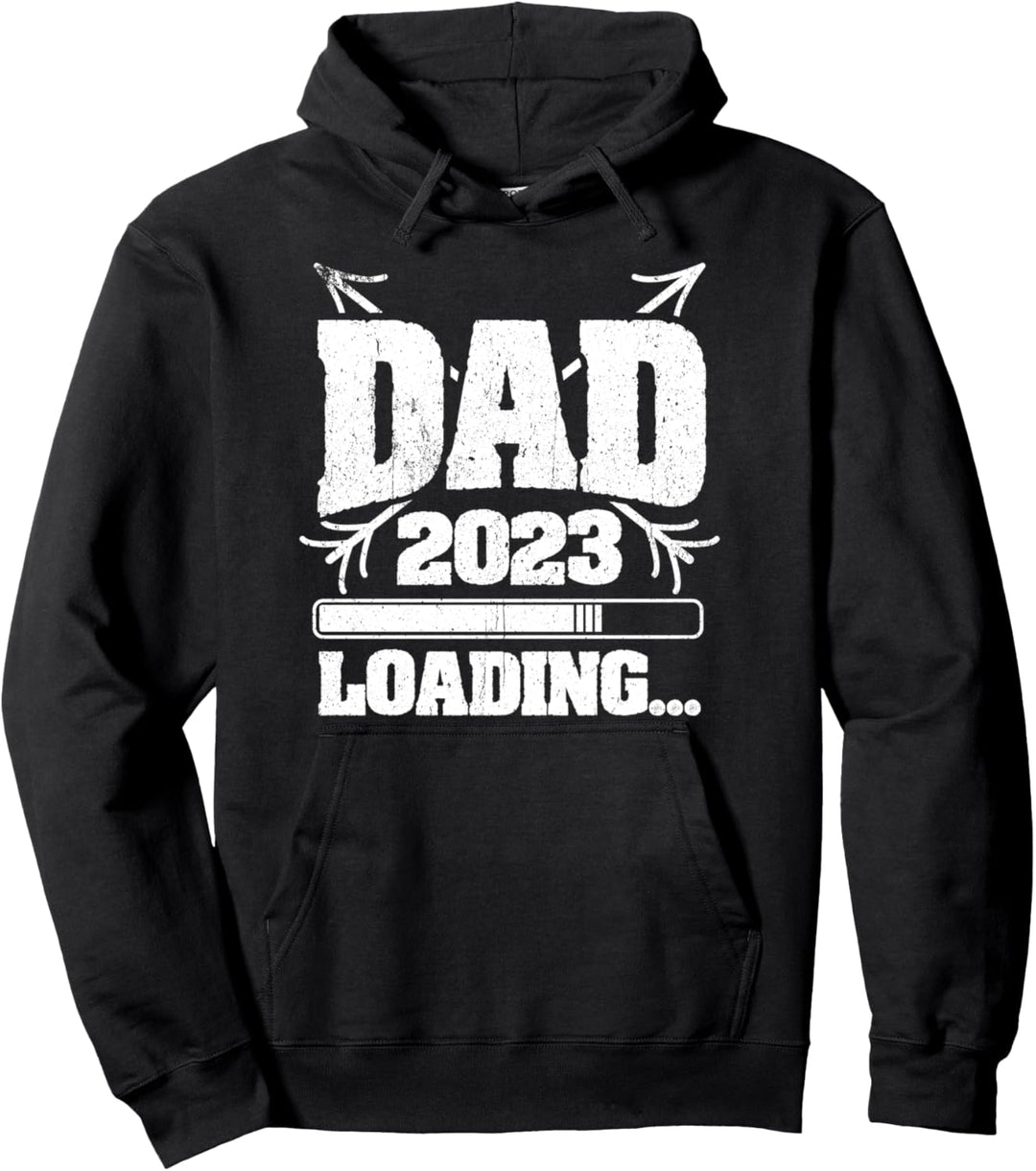 Dad 2023 Loading Vatertag Dad werden Geschenk Pullover Hoodie