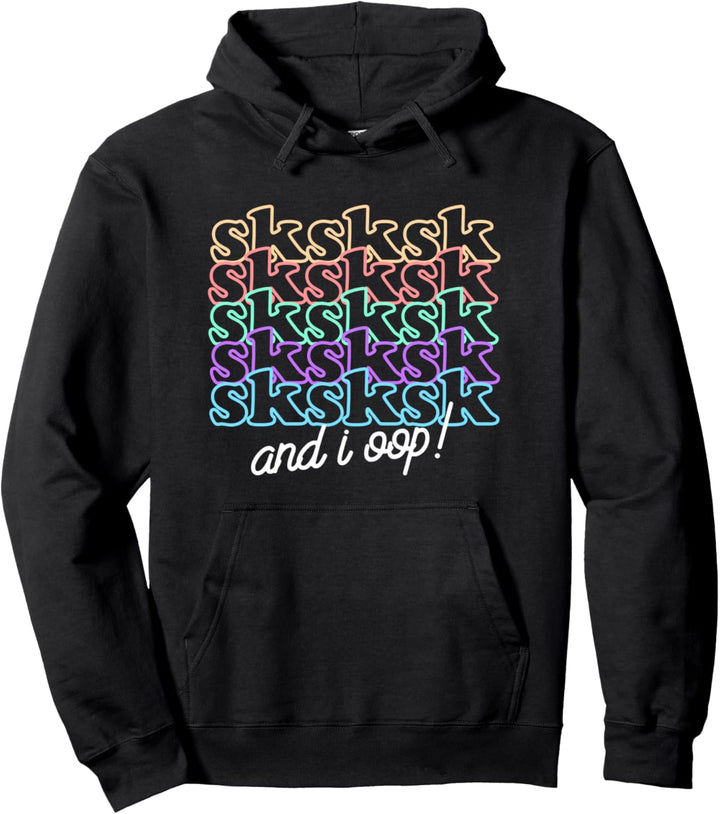 Cute SKSKSK And I Oop - Skip A Straw Save the Turtles Pullover Hoodie