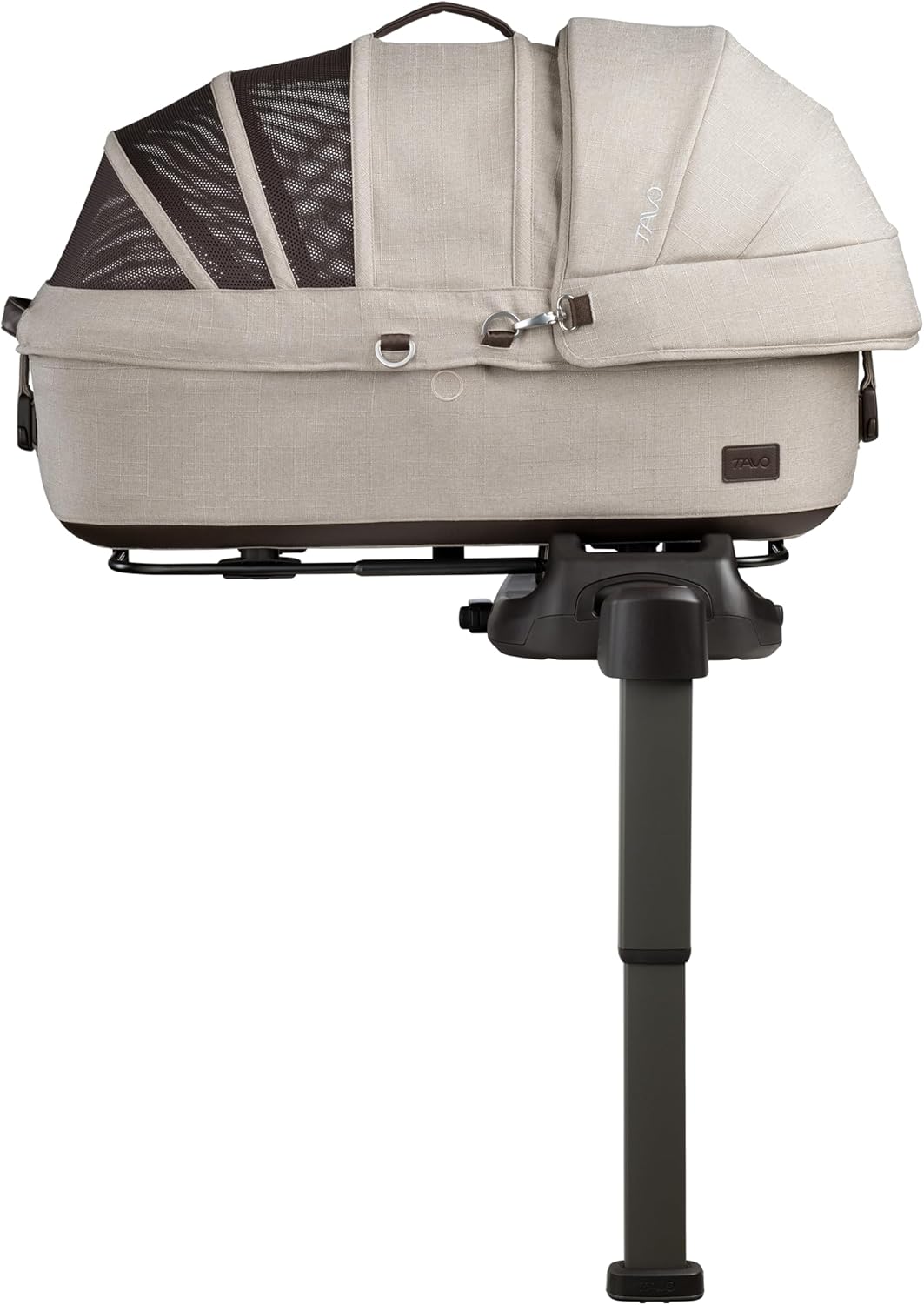 Tavo Maeve Medium Flex‑Griff Haustier‑Autositz mit ISOFIX‑Bodenplatte, 2 Matratzenauflagen, Geeignet