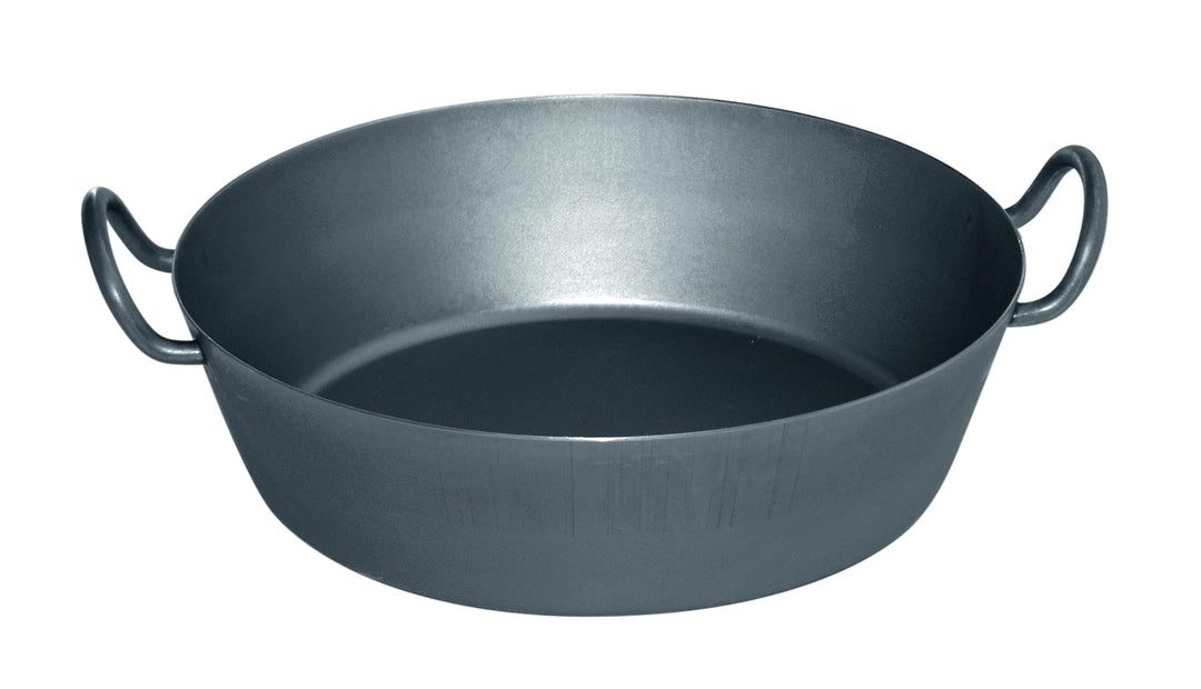 Riess, 0382-023, Eisen-Schnitzelpfanne, CLASSIC - EISENPFANNEN, Durchmesser 24 cm, Höhe 9,3 cm,