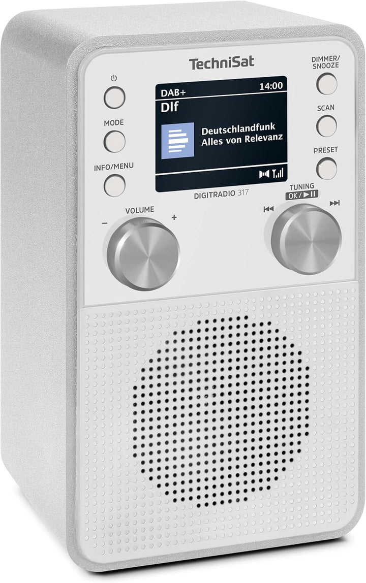 TechniSat DIGITRADIO 317 - Vertikales DAB+ UKW Radio mit Bluetooth Audiostreaming, Radiowecker, Slee