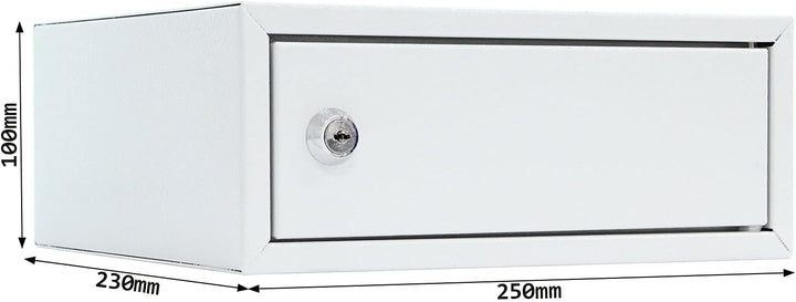 Profirst Wertfach Kaisten 1, Zylinderschloss mit 2 Schlüssel, Lichtgrau, BxH 250x100 mm