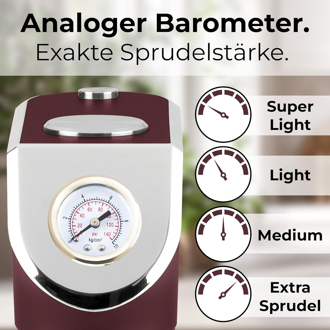 BERLINGER HAUS Sodaar Sodaar Sodaar Soda Maker + 2 Flaschen, Leonardo Collection | Umweltfreundlich
