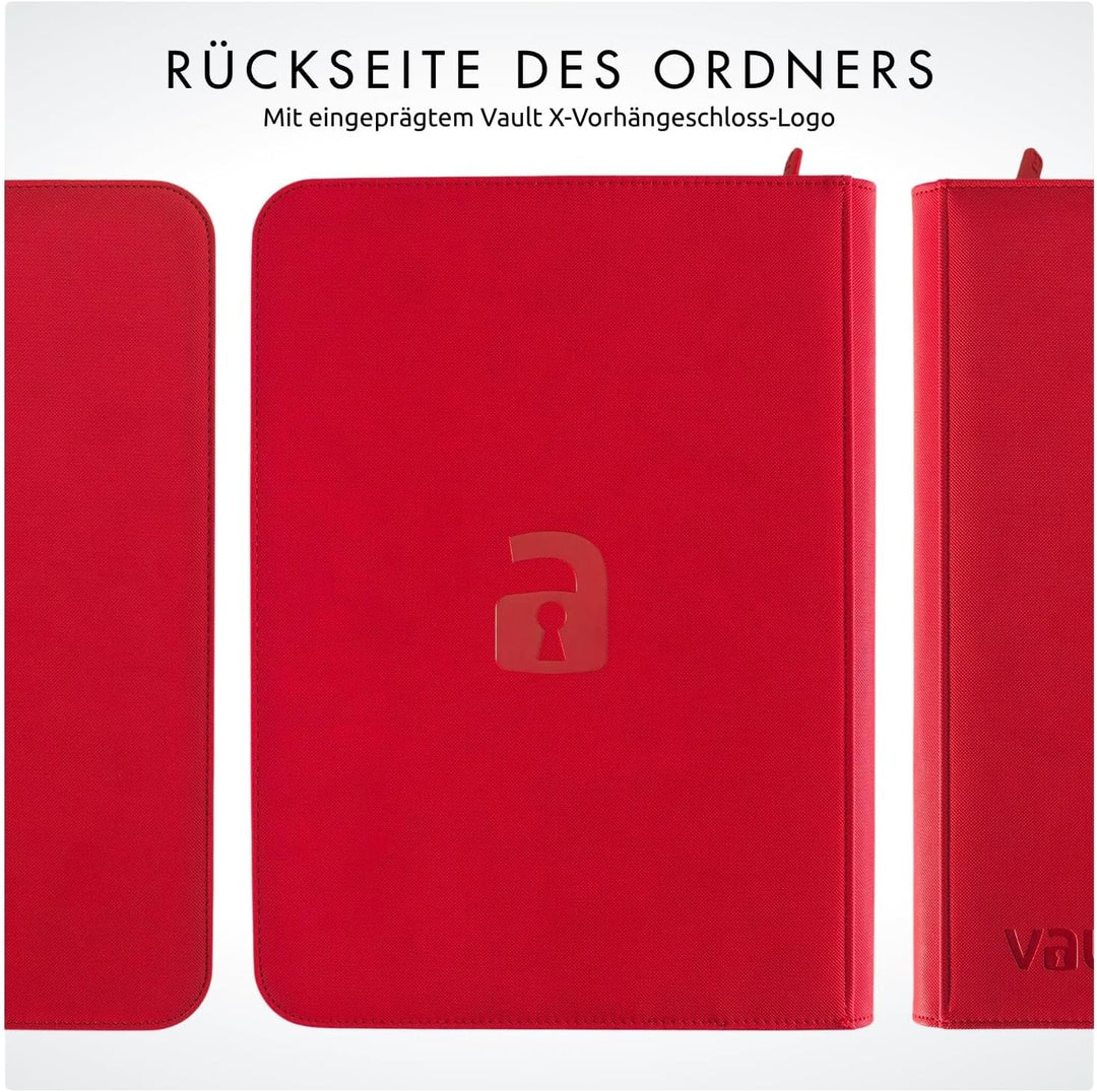 Vault X Premium eXo-Tec Zip Heftmappe - 9 Fächer Sammelkarten Trading Cards Mappe - 360 Fächer mit S