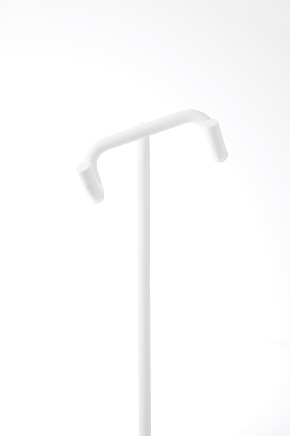 Yamazaki 1965 TOWER Bicycle Stand, white, Steel/Polypropylene/Silicone, 38 x 33 x 94 cm Weiss, Weiss