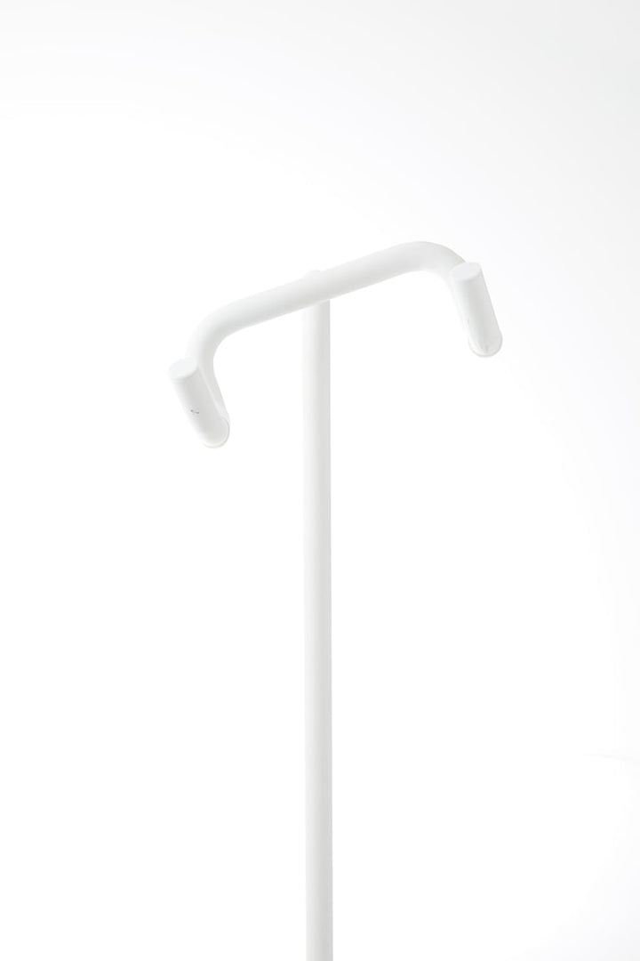 Yamazaki 1965 TOWER Bicycle Stand, white, Steel/Polypropylene/Silicone, 38 x 33 x 94 cm Weiss, Weiss