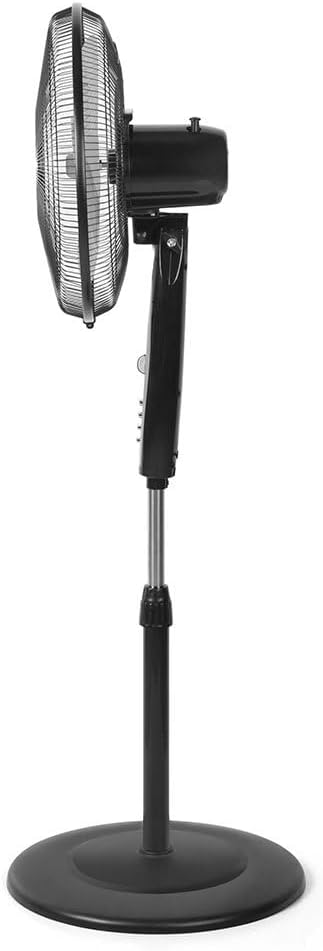 Orbegozo SF 3347 - Standventilator drei Stufen, Timer, drei Blätter, höheneinstellbar, 50 W, Schwarz