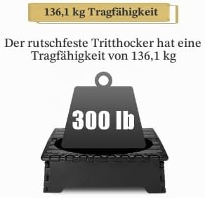 Tragbarer Tritthocker, zusammenklappbar Trittstufe für Kinder und ältere Menschen mit Behinderung Ki