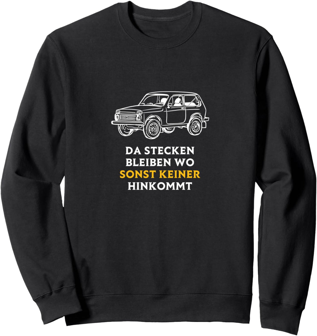 Lada Niva 4x4 Offroad Russland DDR Osten UdSSR Geländewage Sweatshirt