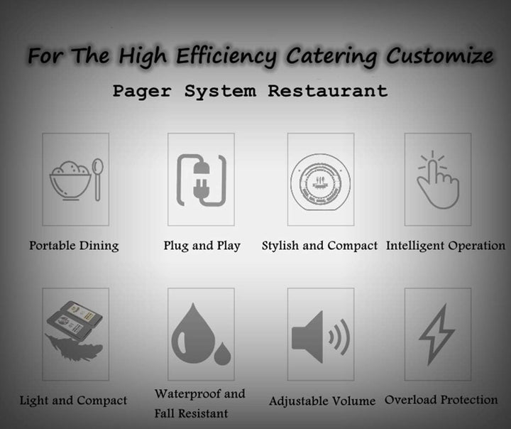 Pager System Restaurant Pager Drahtloses Gästeruf Kundenrufsystem Paging System Wireless Calling Sys