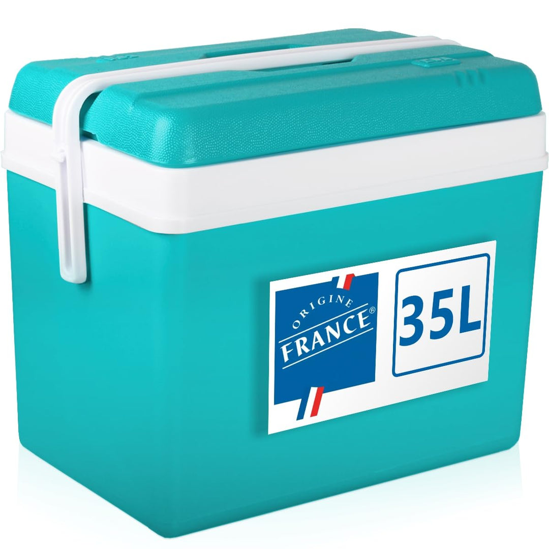 Kühlbox Isolierbox Kühltasche Camping Thermobox Isoliertasche Grau Kühlbox 35L TÜRKIS, Kühlbox 35L T