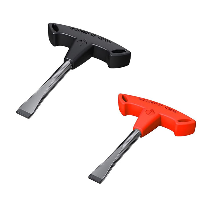 T-Griff Flachkopfschraubendreher 10 mm T-Griff Schlitzschraubendreher mit Kunststoffgriff für Schlit