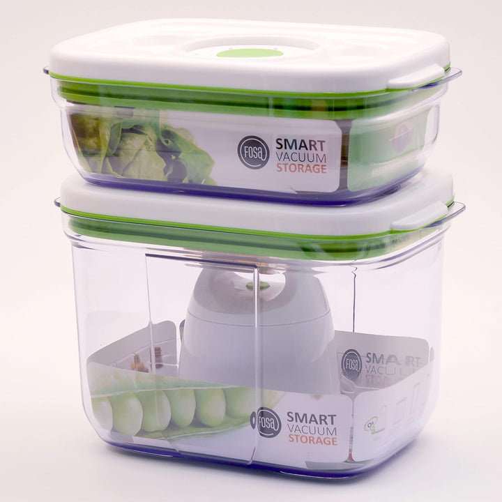 FOSA BARCELONA MIDI-STARTER-SET 3-teilig - BC30020 – Smarte Vakuum-Lebensmittelaufbewahrung – Vakuum