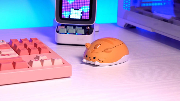 Akko Wireless Gaming Mouse Cat Theme,3200DPI Optical Cute Mouse, Tri-Mode-Mäuse Bluetooth 3.0/5.0/2.