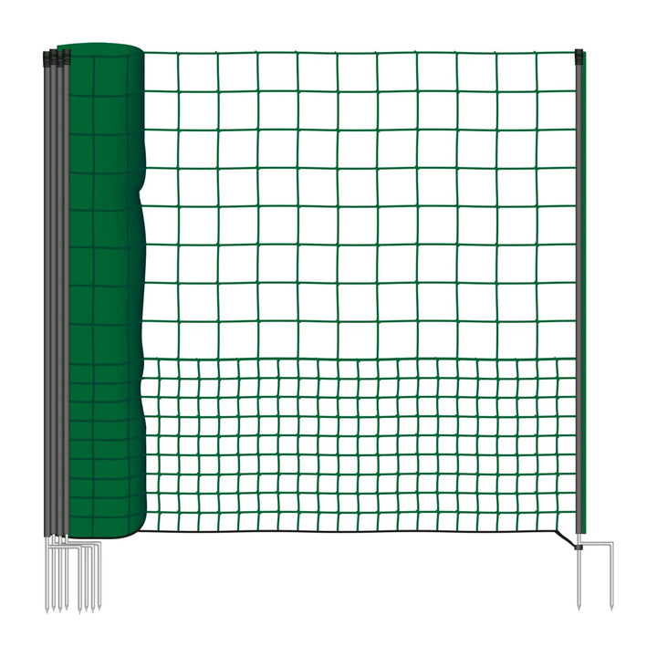 VOSS.farming Zaun Netz Kit, Nicht elektrisch, 50 m Länge und extra hohe 125 cm, einfachen Zugang Sys