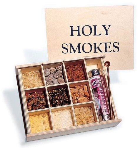 Berk "Holy Smokes" Geschenkset Räucherkiste âœ¿ 9 edle Weihrauchsorten âœ¿ mit Räucherkohle, Kupferl