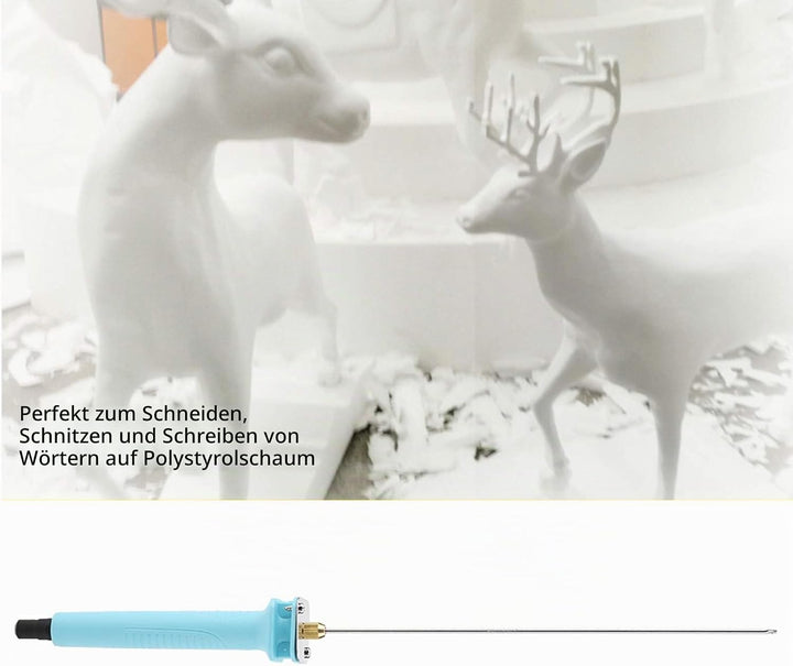 Elektrischer Styroporschneider für Styropor, 30W AC 110V-250V Heissdrahtschneider mit Stift, Gravurg
