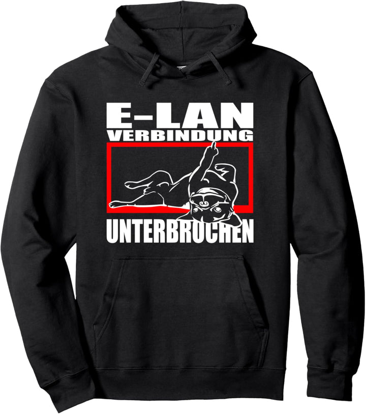 Hund Bulldogge Statement Spruch - E-LAN - Hunde Pullover Hoodie