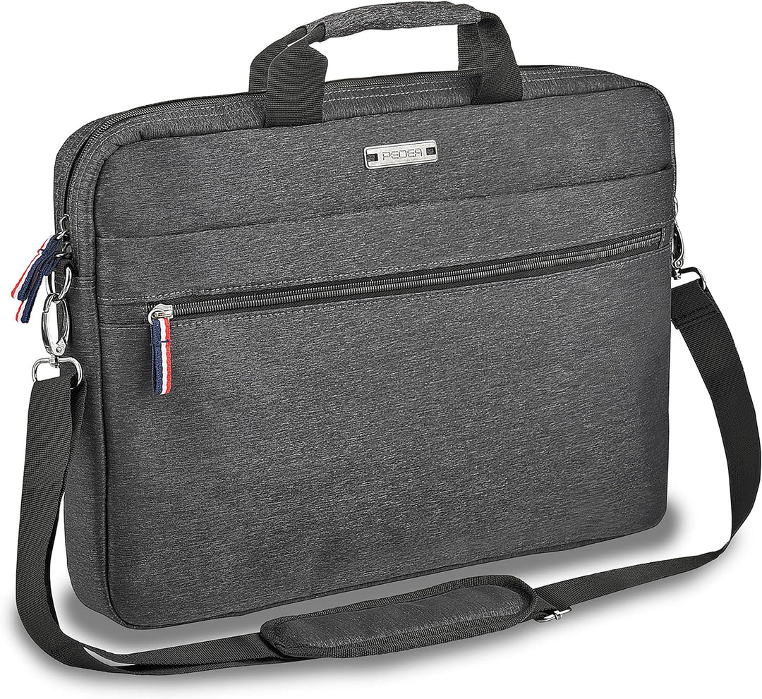 Pedea Laptoptasche 15,6 Zoll (39,6cm) URBAN-HIP Notebook Umhängetasche mit Tablet Fach, grau Utility