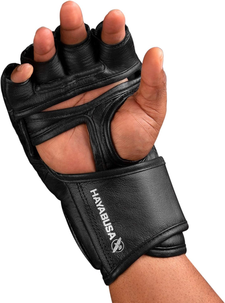 Hayabusa T3 4oz MMA Handschuhe. Ideal für Kampf M Schwarz, M Schwarz