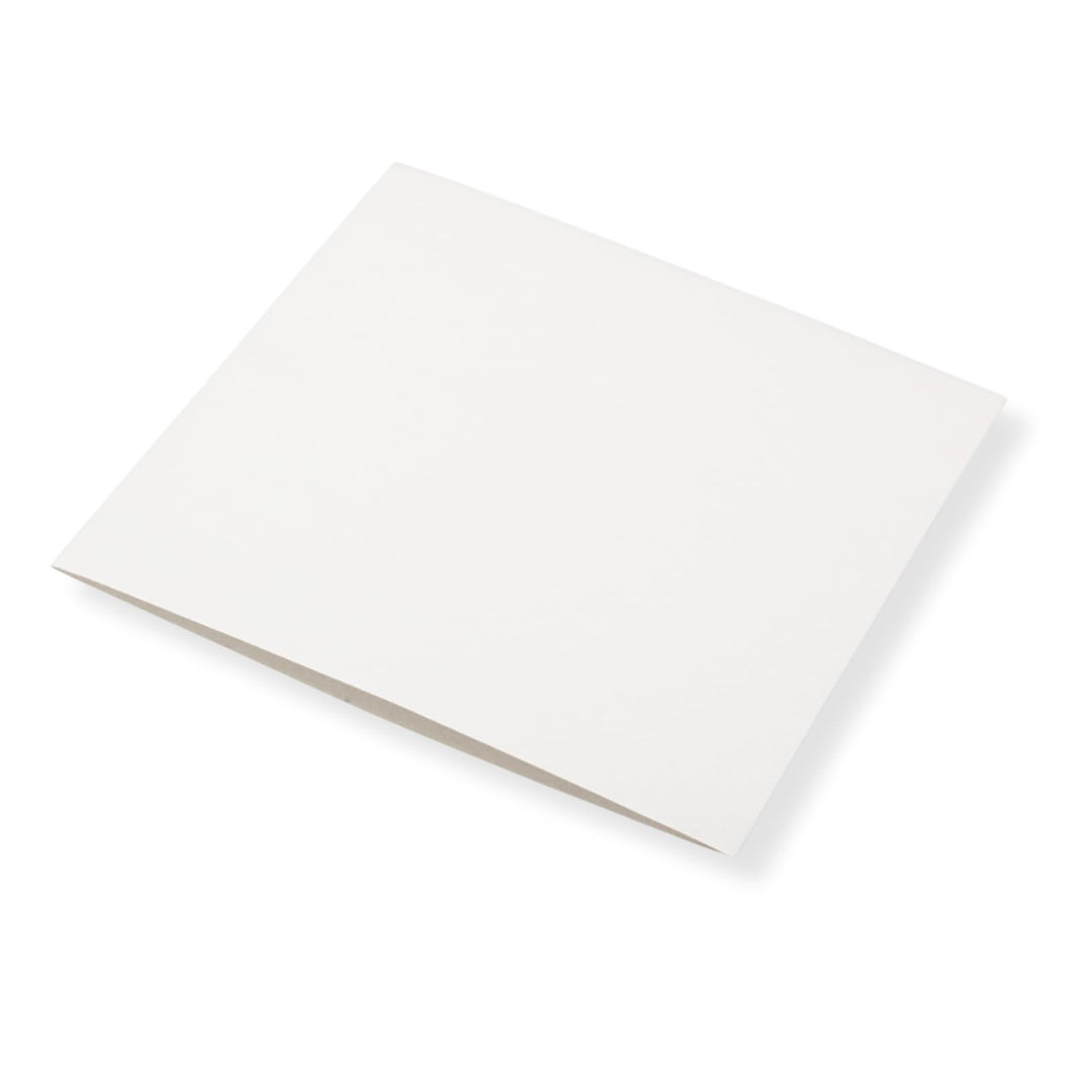 100 St. Single Deluxe Ersatz Cover 180 x 180 mm weiss für 7 Zoll Vinyl Schallplatten 300 gr. Karton