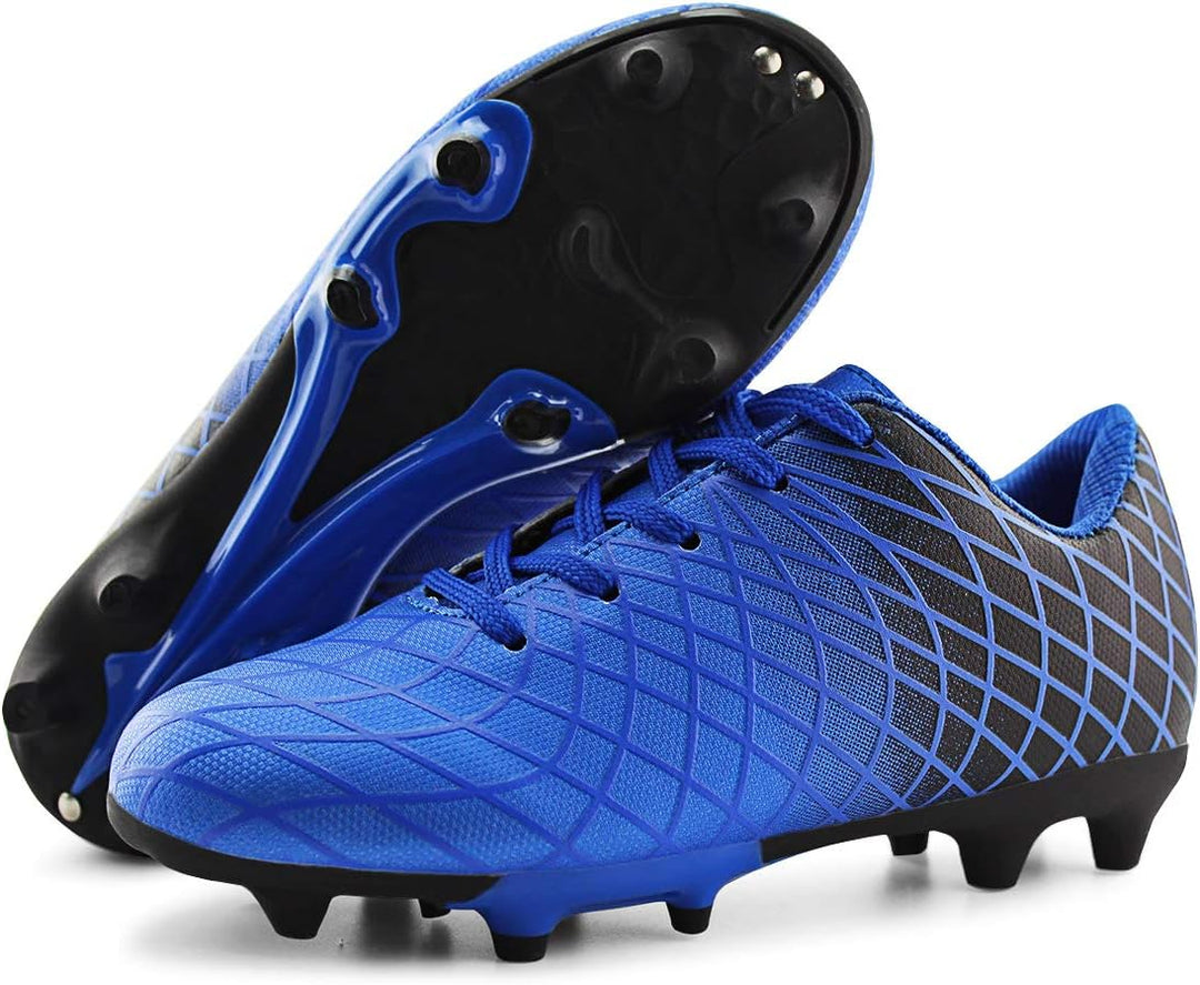 JABASIC Kinder Soccer Boots Jungen Mädchen Sportlich Draussen Fussballschuh 29 EU Blau 1, 29 EU Blau