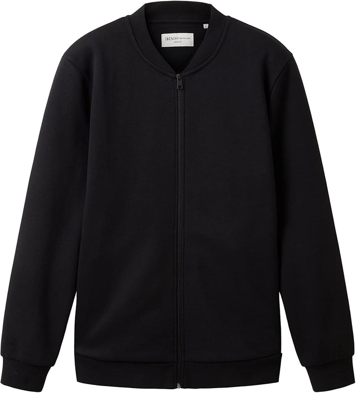 TOM TAILOR Denim Herren Sweatshirt Bomberjacke M 29999 - Black, M 29999 - Black