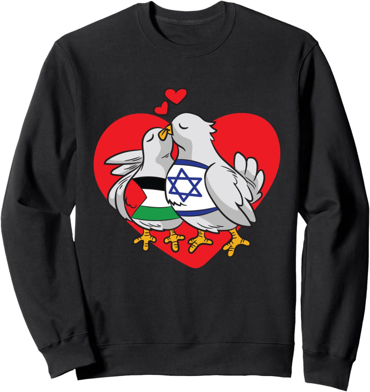 Israel Palästina Frieden Freundschaft Friedenstaube Sweatshirt