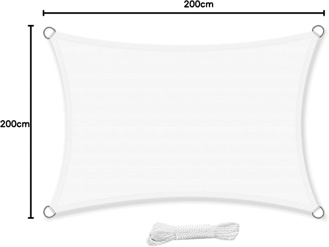 swift Sonnensegel Wasserdicht Rechteckig 2x3 Meter UV Schutz Polyester Wasserabweisend Rechteck 2x3m