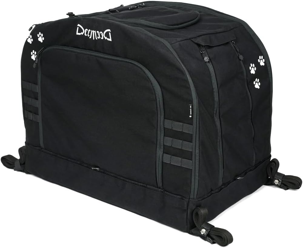 DEEMEED PETBAG Motorrad Tasche für Hunde und Katzen (2-36 kg), wasserdicht, tragbar, dreifach belüft